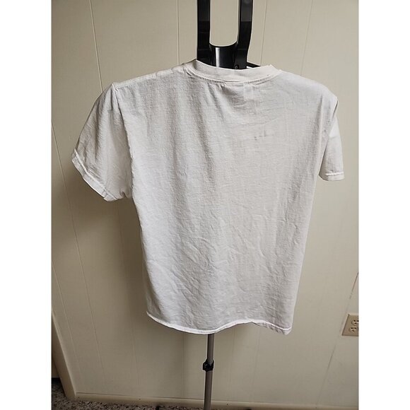 2005‎ The Simpsons Homer 'Who Needs English' Y2K White Graphic T-Shirt Medium - Picture 5 of 5